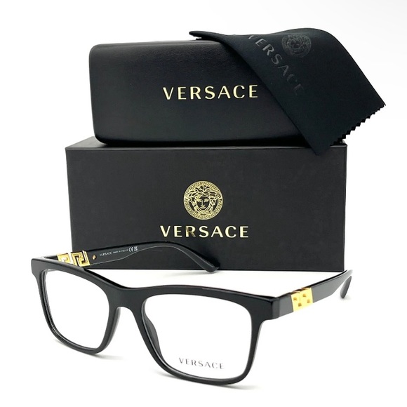 VERSACE VE3319 GB1 Black/ Demo Lens 53mm Eyeglasses